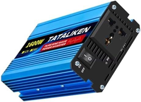         Inversor de tensão solar, 1600W de pico, onda senoidal pura, 400W uso real contínuo, 12v-110v, ideal para veículos e pequenas instalações de geração de energia solar       