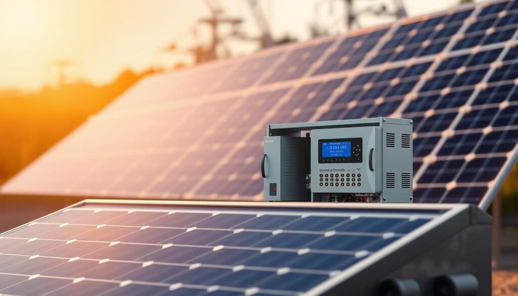 funcionamento de gerador de energia solar
