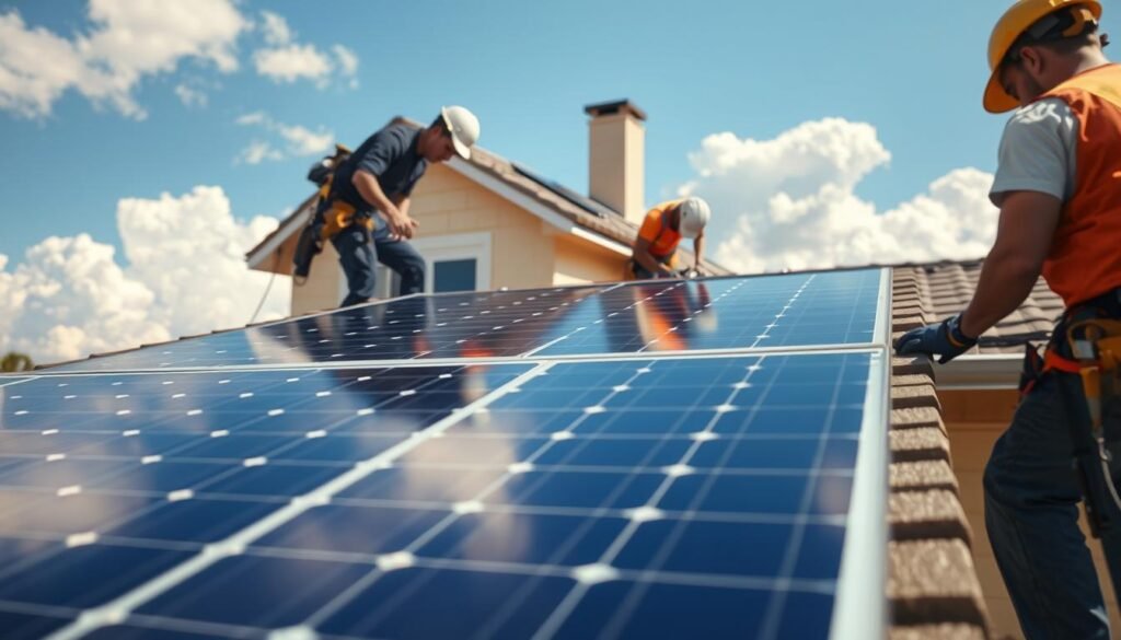 instalação de energia solar