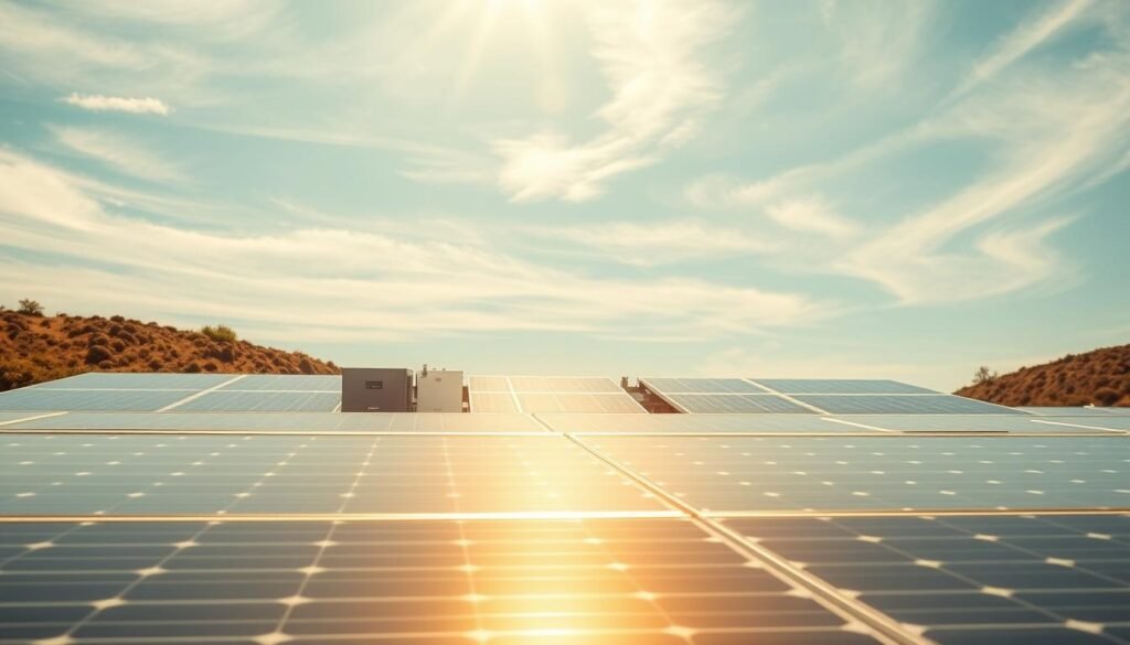 instalação do sistema solar
