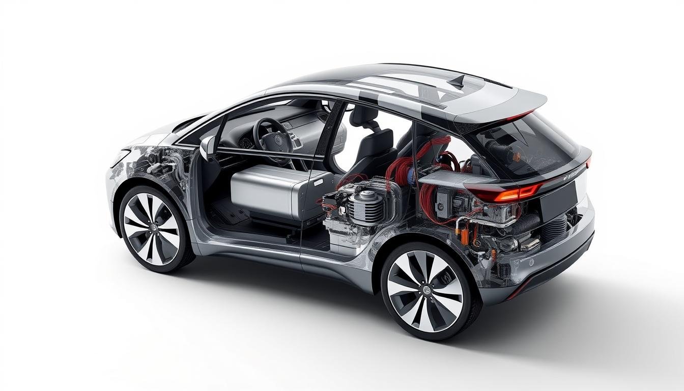 como funciona um carro eletrico​