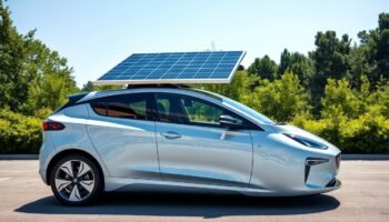 Carro elétrico com placa solar: Energia renovável para seu veículo